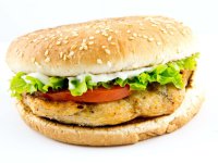 Mega grilled chickenburger - Famous Mister Chicken Roosendaal
