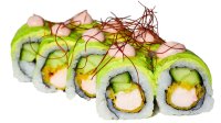 Soft shell ebi roll - Vegan Sushi Utrecht