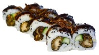 Tempura shiitake roll - Vegan Sushi Utrecht